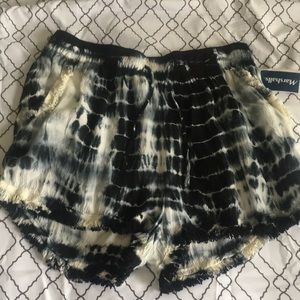 Tie dye pair of shorts